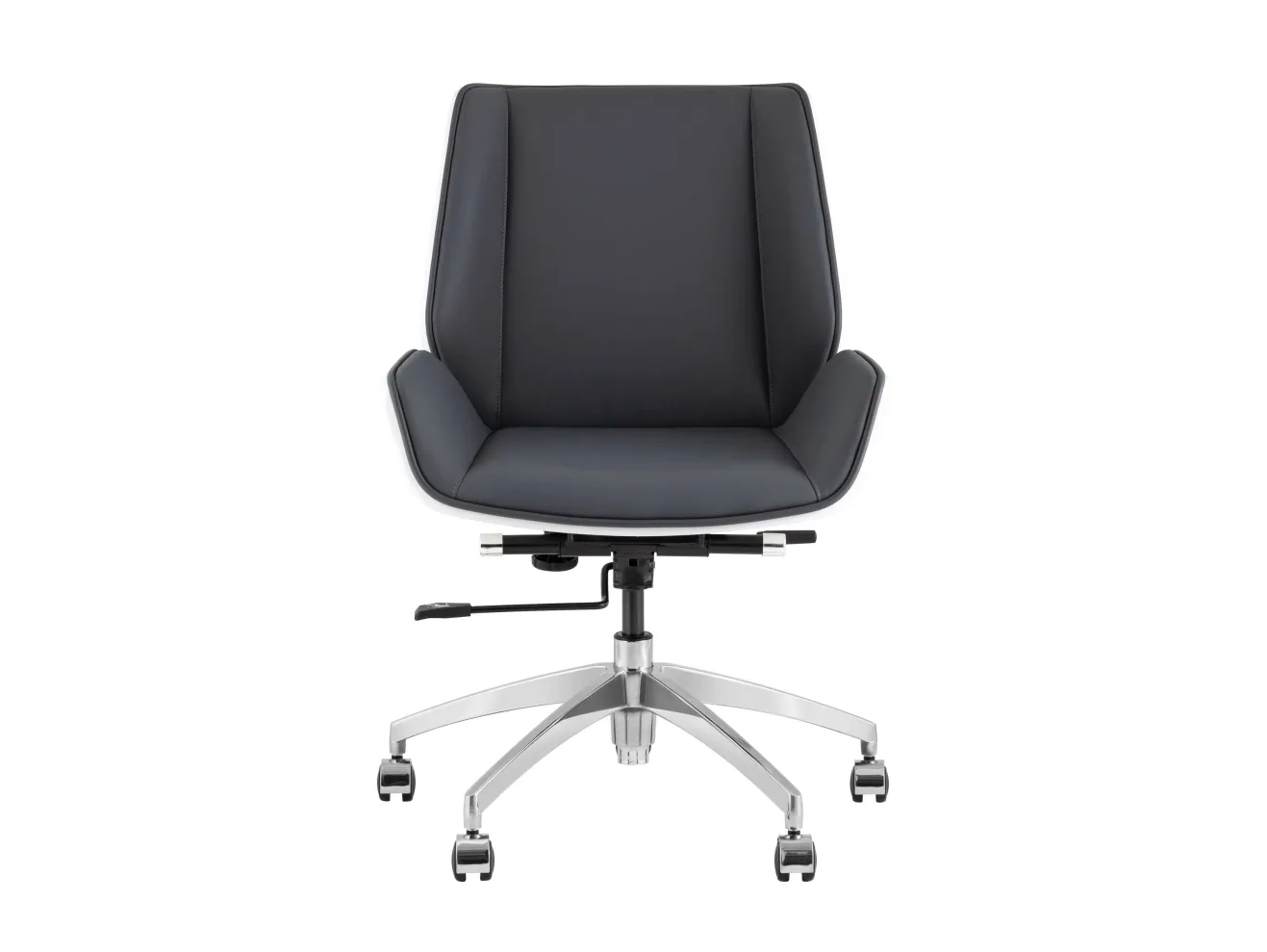 Кресло офисное TopChairs Crown SN, серо-голубой, белый арт. 1567877