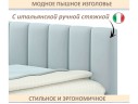 Мягкая кровать-тахта Milena 900 мята пастель с ящиками