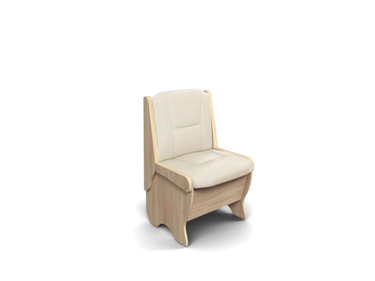 Скамья Лотос 550 дуб/крем