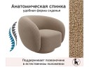 Дизайнерское мягкое кресло Plushe букле мокко MebelVia арт. 1560029