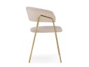Kamelia 1 beige / gold Стул на металлокаркасе