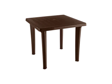 Стол пластиковый арт.ЭП 013600 квадратный (шоколад)