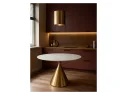 Jaklin 130x73 белый мрамор / сатинированное золото Керамический стол арт. 1535219
