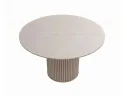 Стол DikLine AKRR120 Керамика Krater Perla (бежевый матовый)/подстолье капучино/опоры капучино (2 уп.) арт. 1576301