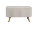 А9 Банкетка стеганная (на ножках), №01 Молочный арт. 1205335