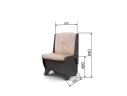 Скамья Лотос 550 / Венге / Велюр Латте арт. 1149687