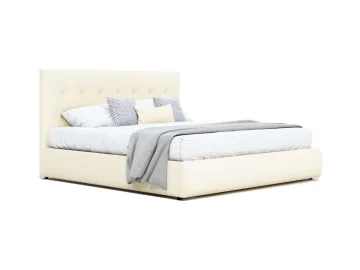 Мягкая кровать Selesta 1400 беж с подъемным механизмом