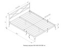 Кровать КМД 37 ТЕЯ 140 черный арт. 1217971