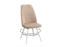 Стул DikLine 327 поворотный B03 BEIGE, ножки белые