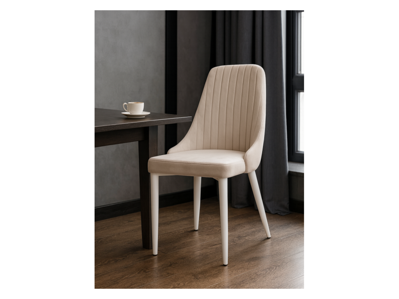 Kora white / beige Стул на металлокаркасе