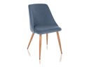 Morgan blue / wood Стул на металлокаркасе