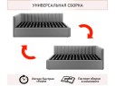 Мягкая кровать Milena 1200 желтая с подъемным механизмом арт. 1076929