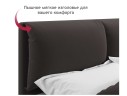 Мягкая кровать Vita 1600 шоколад с подъемным механизмом