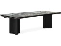 Мален 240x110 mineral stone baldoser / черный Керамический стол