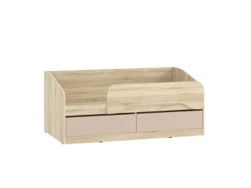 Кровать Акварель НМ 041.54 Дуб Сонома/Капучино