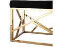 Банкетка-скамейка Stool Group АРТ ДЕКО Вельвет черный/Сталь золото  Mebel арт. 1580599