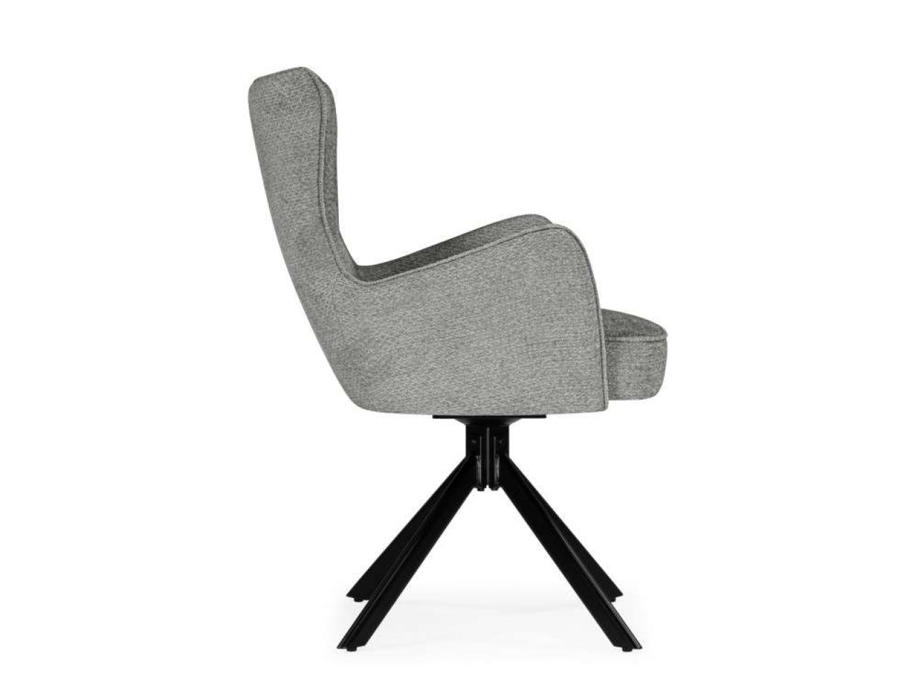 Atlanta gray / black крутящийся Стул на металлокаркасе арт. 1154417