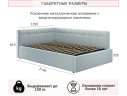 Мягкая кровать-тахта Bonna 1200 мята пастель c подъемным механизмом