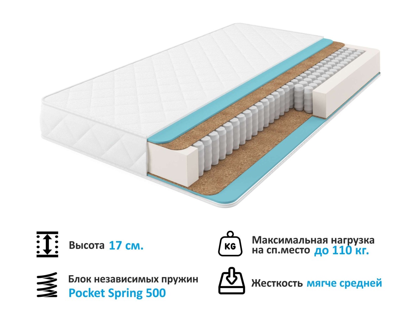 Мягкая кровать Betsi 1600 беж с подъемным механизмом и матрасом АСТРА арт. 658753