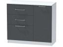 Комод №2 Иннэс-7, Белый/Графит арт. 1359897