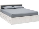 Фиеста NEW Кровать 1,6м с ящиками (Дуб крафт белый/Графит) арт. 1213995