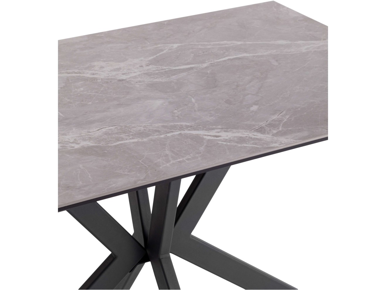 Стол обеденный STOOL GROUP Marmer 120-180/80/76 столешница МДФ16/керамика Антрацит