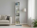 Стеллаж книжный 40x28x202см Тинтон, с регулируемыми полками