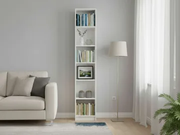 Стеллаж книжный 40x28x202см Тинтон, с регулируемыми полками