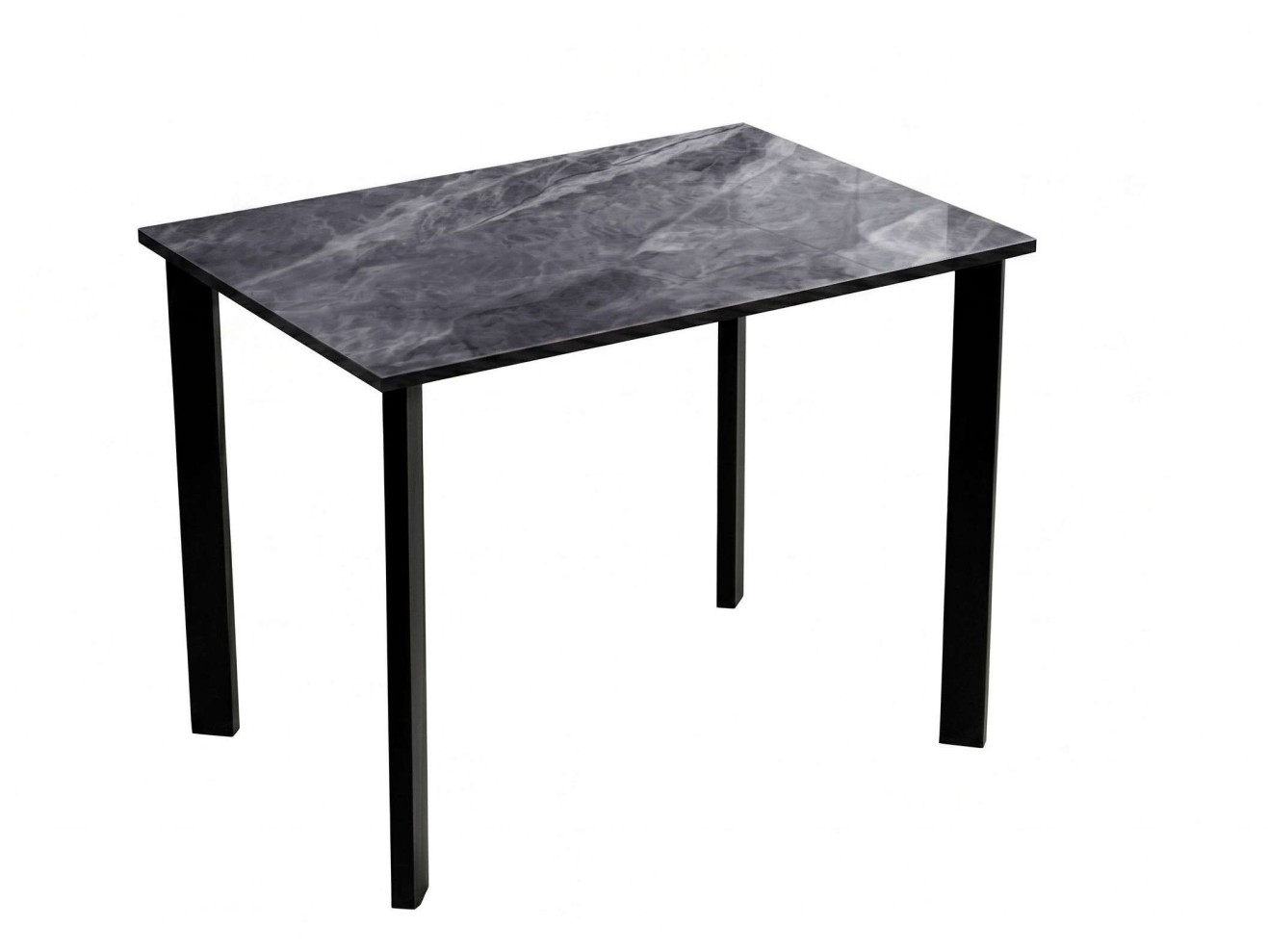 Стол DikLine DKT90 Керамика серый глянец (italian middle grey)/подстолье черное/опоры черные арт. 1562881