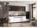 Кухня Техно-6 3,0/1080м, Белый/Белый снег софт/Прайм орех арт. 1347429