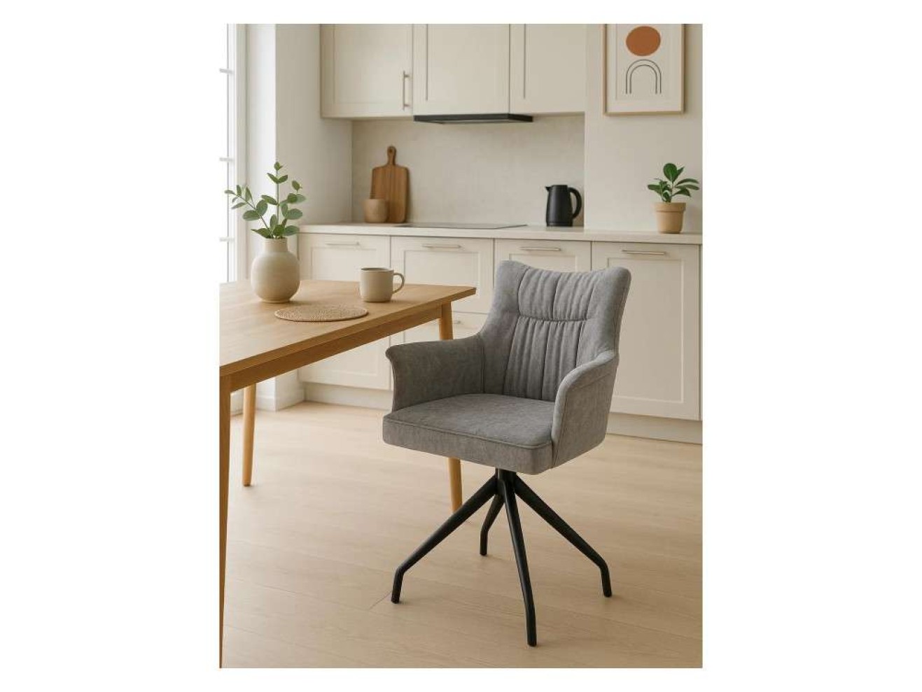 Kaser 360 крутящийся grey / black Стул на металлокаркасе