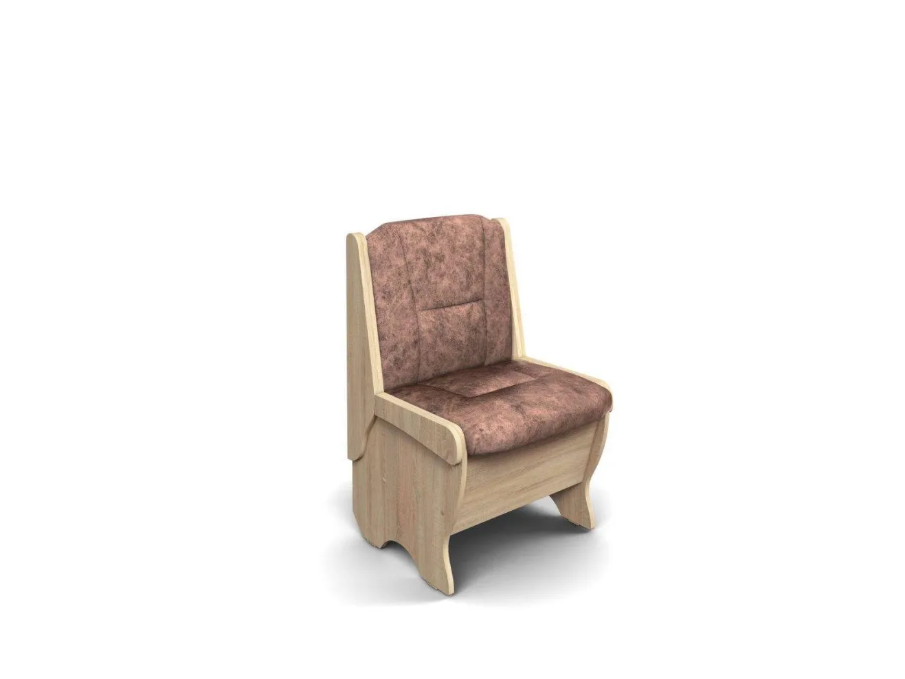 Скамья Лотос 550 / Дуб Сонома / Велюр Коньяк арт. 1149693