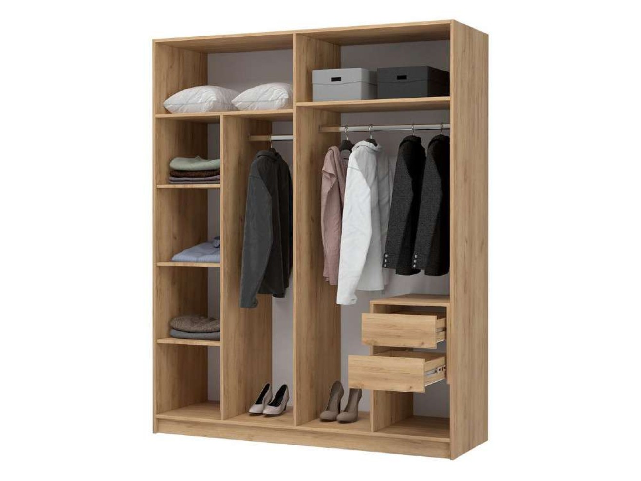 Широн 1600 графит серый / дуб крафт золото Шкаф арт. 1348501