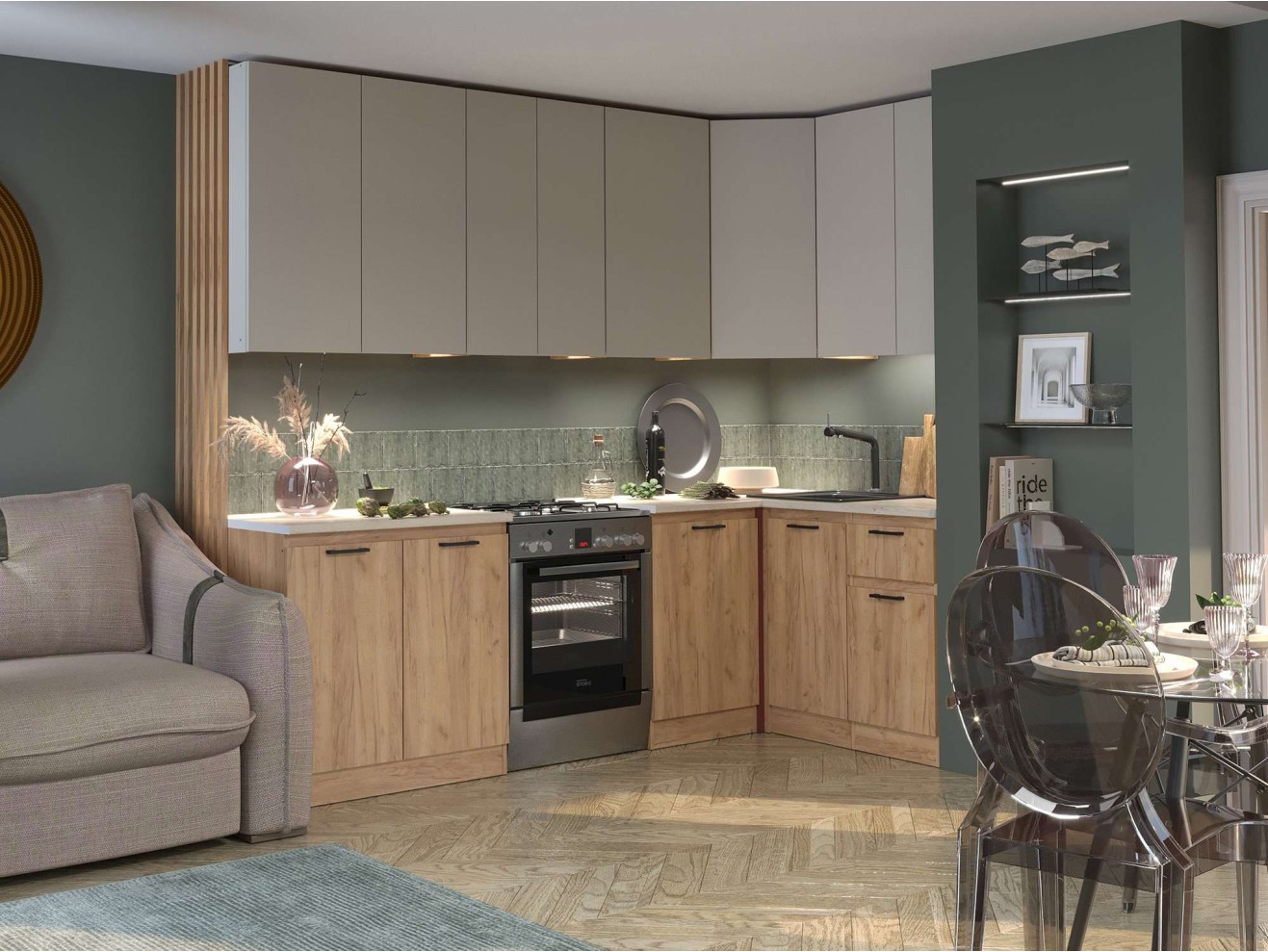 Шкаф напольный ш50 Ревилья