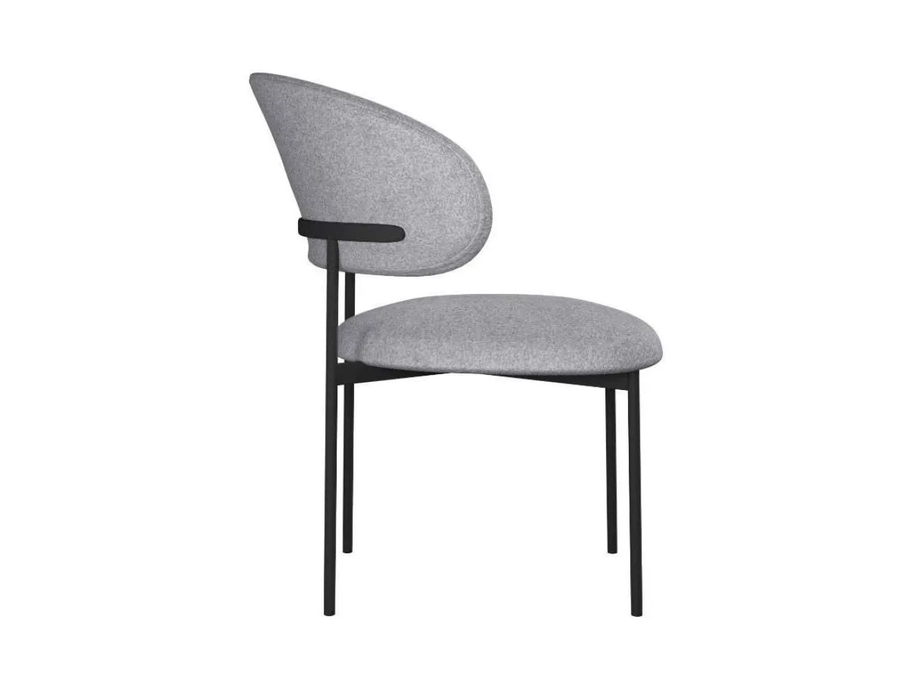 Стул DikLine 201 NS10 GREY, ножки черные арт. 1303847