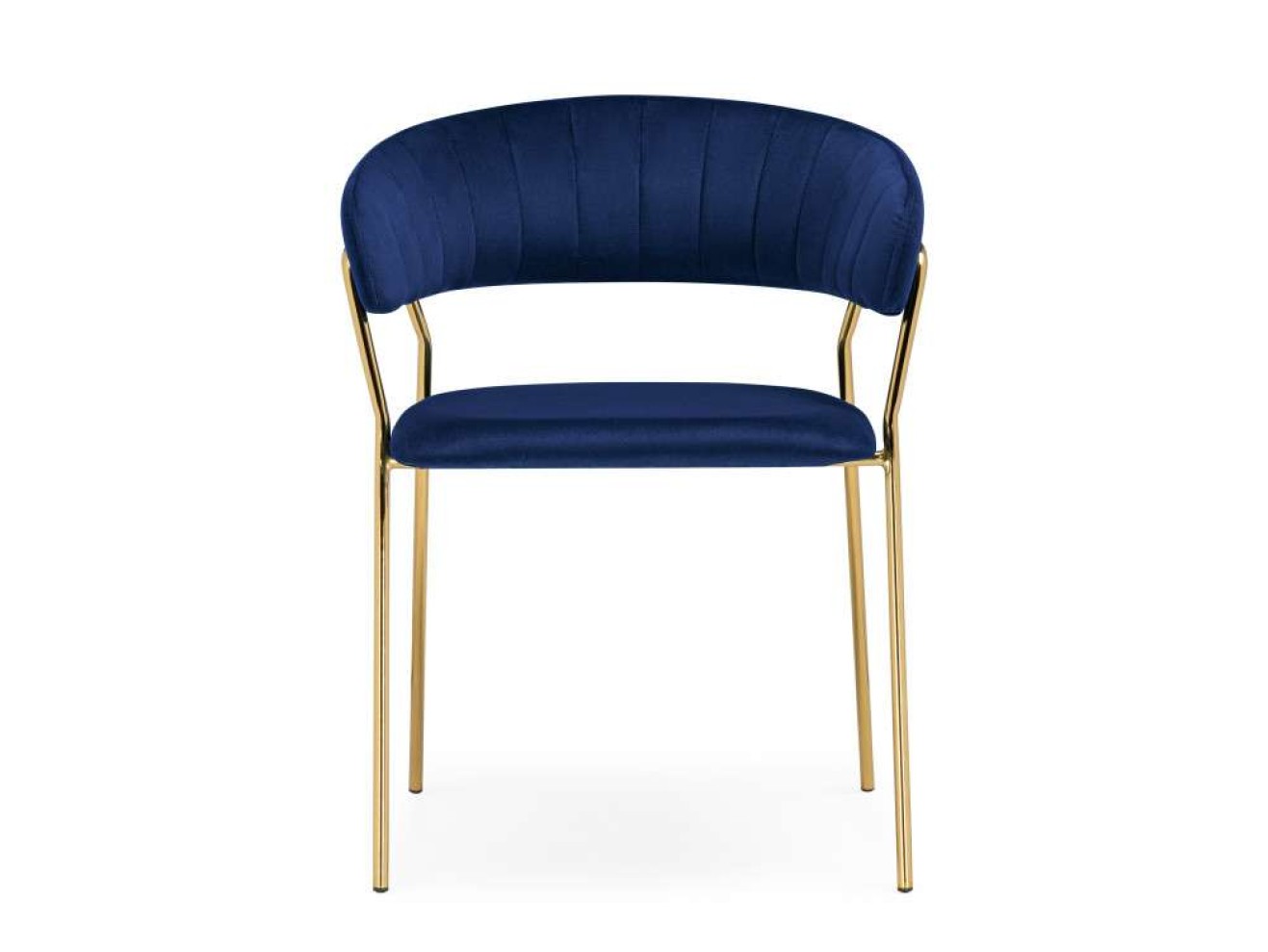 Kamelia 1 dark blue / gold Стул на металлокаркасе