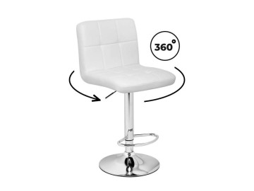 Paskal white / chrome Барный стул
