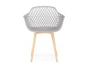 Rikon gray / wood Пластиковый стул