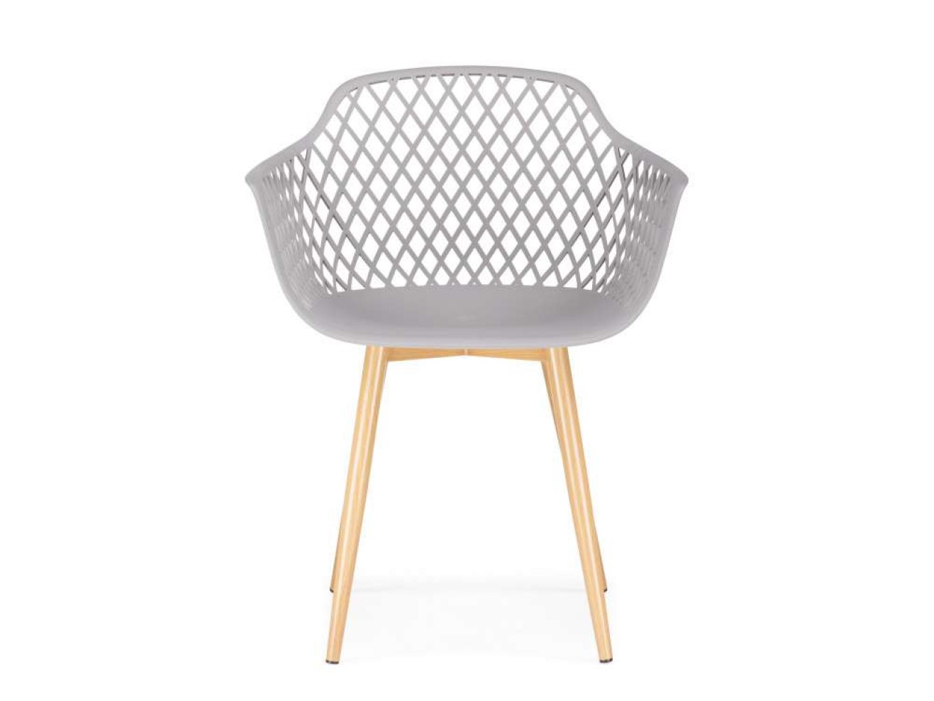 Rikon gray / wood Пластиковый стул