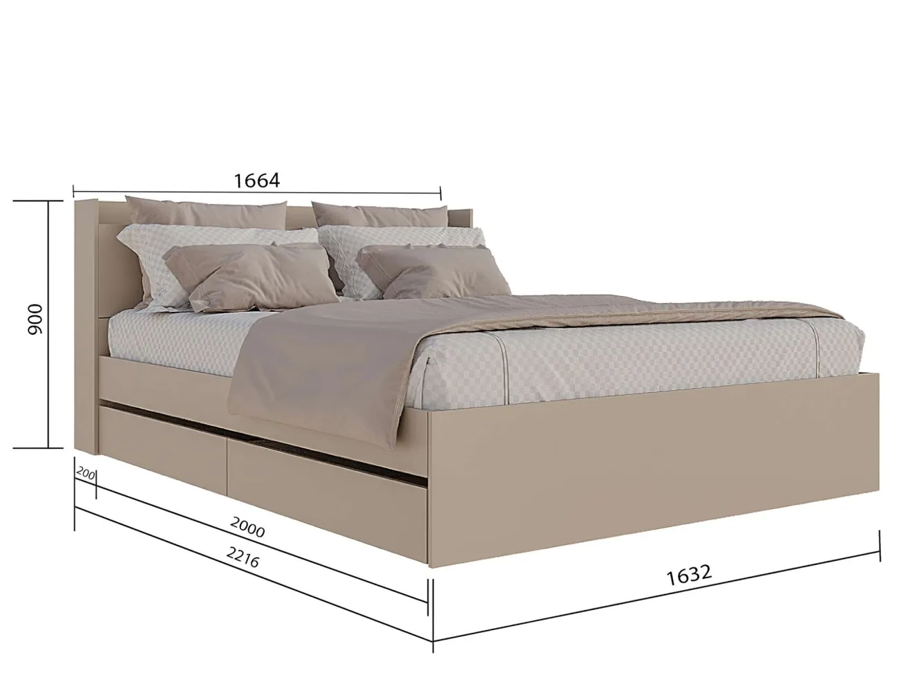 Кровать Астра (160х200) арт. Цб-00026879