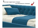 Мягкая кровать-тахта Afelia 900 синяя с ортопедическим основанием