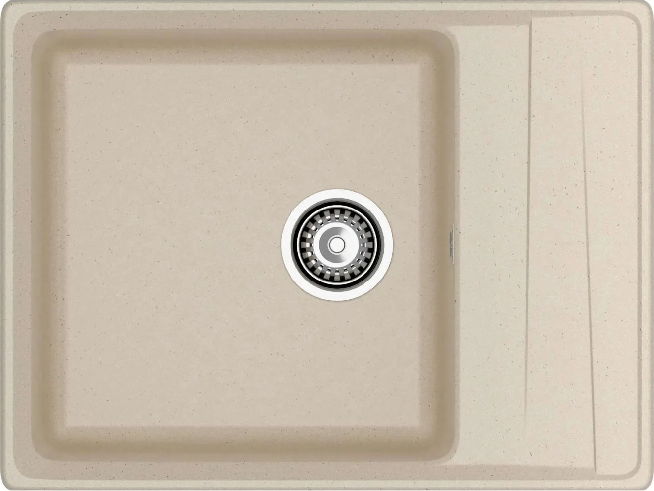 Мойка 660 Level 660L 1-чаш+кр 660*500 кашемир арт. 1265951