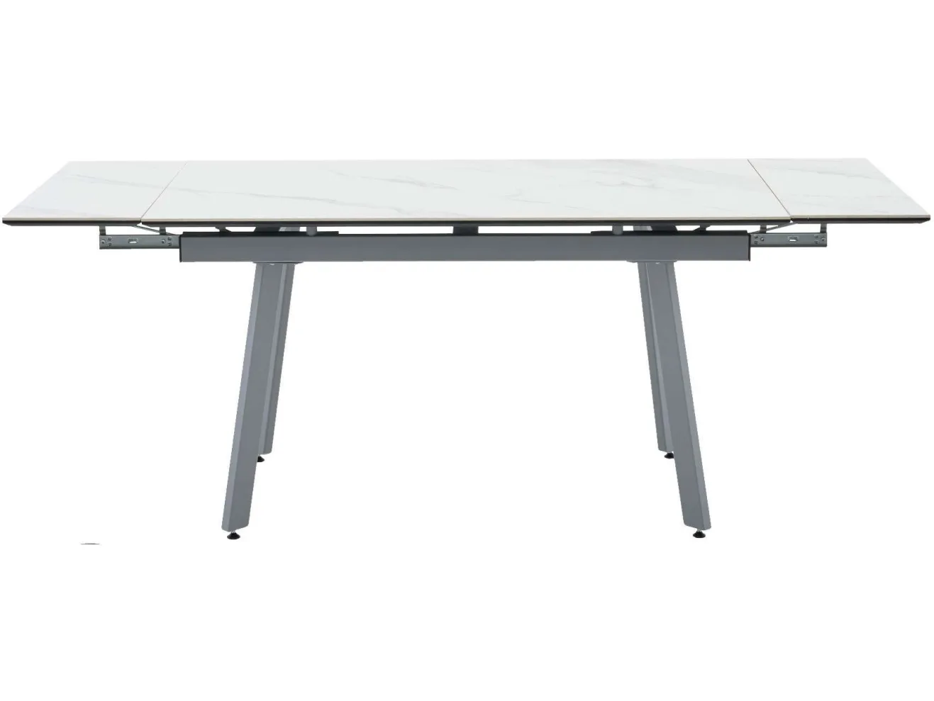 Стол обеденный STOOL GROUP Тайл 140-200*85 Snow white, подстолье серое арт. 1568359