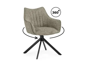 Denever beige / black Стул на металлокаркасе