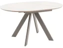 Стол STOOL GROUP Миндель круглый D100 керамика Белый глянец/Латте арт. 1568331