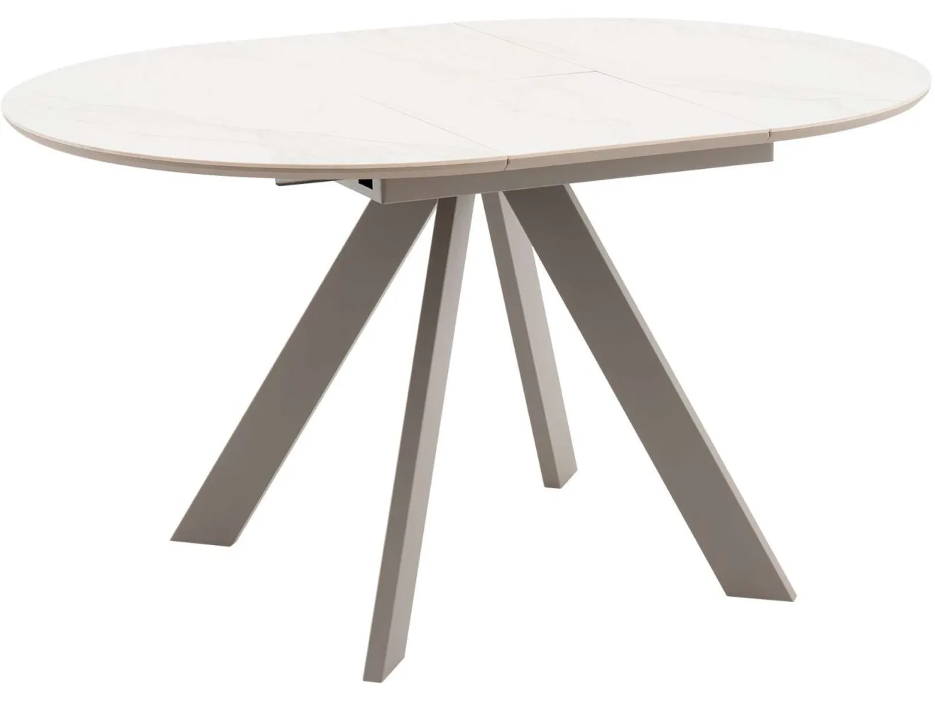 Стол STOOL GROUP Миндель круглый D100 керамика Белый глянец/Латте арт. 1568331