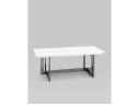 Журнальный столик STOOL GROUP Нэйтан 122*61 Белый мрамор/Темный хром арт. 1599893