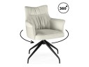 Kaser 360 крутящийся ivory / black Стул на металлокаркасе