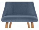 Morgan blue / wood Стул на металлокаркасе арт. 778213