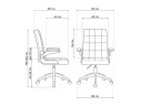 Elga gray / white Компьютерное кресло